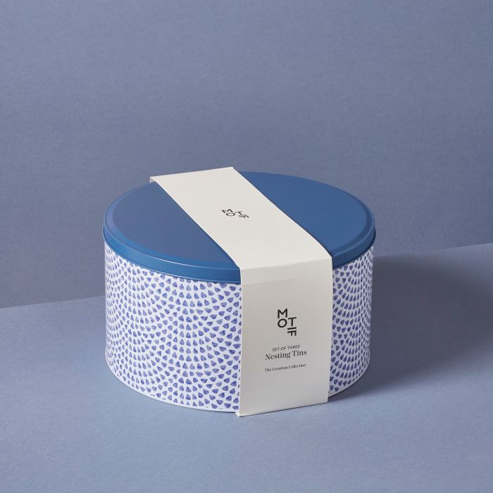 Set of three Nesting Tins - The Cerulean Collection